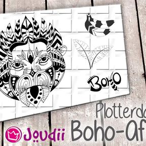 Plotterdatei Boho-Affe - Privatlizenz