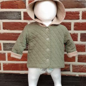 Charly – Babyjacke mit Kapuze oder Kragen Gr. 44-98, A4+A0