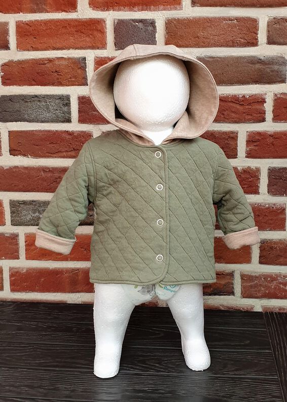 Charly – Babyjacke mit Kapuze oder Kragen Gr. 44-98, A4+A0 image number 2