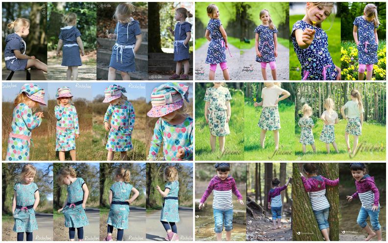 Kleid/Shirt Kinder Schnittmuster Gr. 74-128 -deine HELMA #40 image number 7