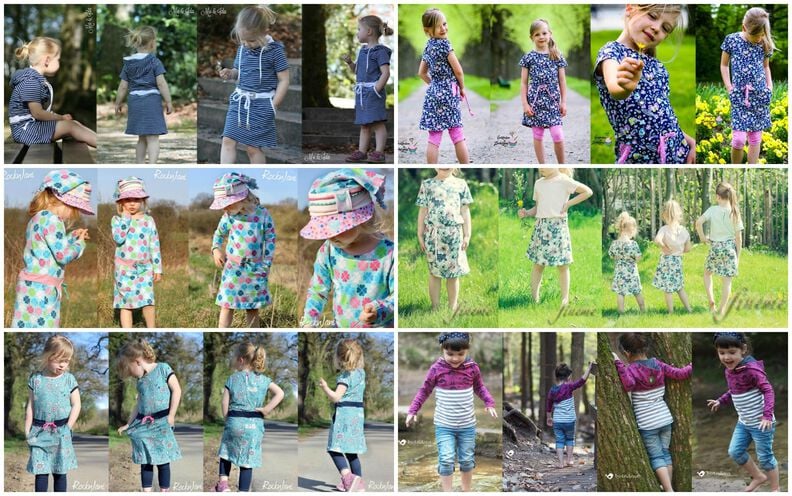 Kleid/Shirt Kinder Schnittmuster Gr. 74-128 -deine HELMA #40 image number 7
