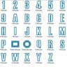 8cm Buchstaben schmal + Zahlen Stickdatei Alphabet Zahl thumbnail number 4