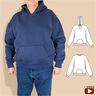 Mika Men Oversized Hoodie & Sweater Herren Gr. 44-60 A4 A0 thumbnail number 1