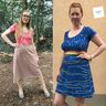 Jersey Kleid geraffter Ausschnitt mit Gummi ELOK ♥Gr.XS-XXL thumbnail number 8