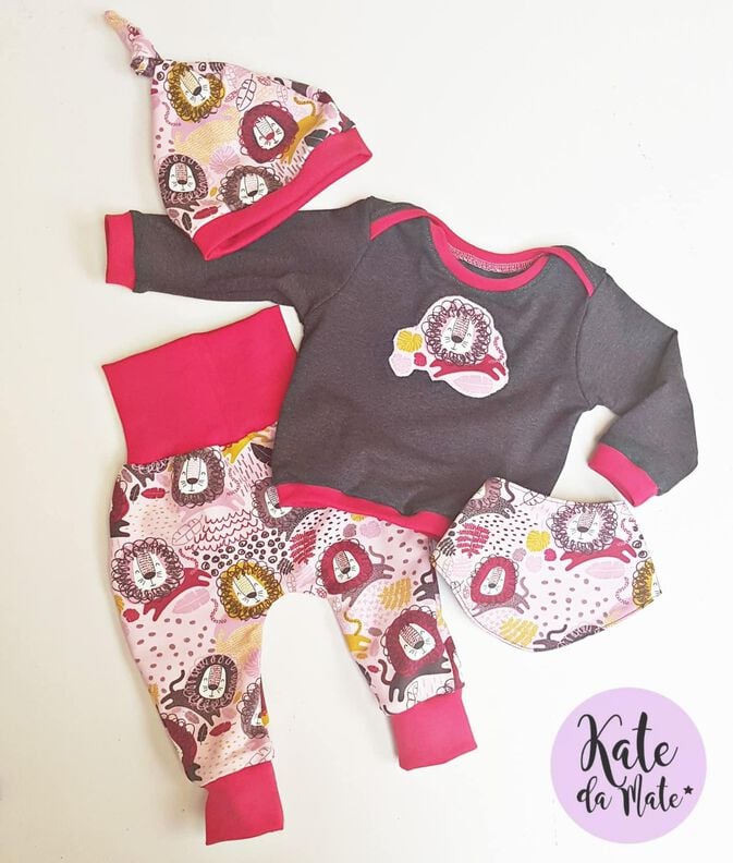Newborn-Set LOU Hose,Shirt,Tuch,Mütze + Datei image number 7