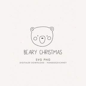 Plotter- und Laserdatei "BEARY CHRISTMAS"