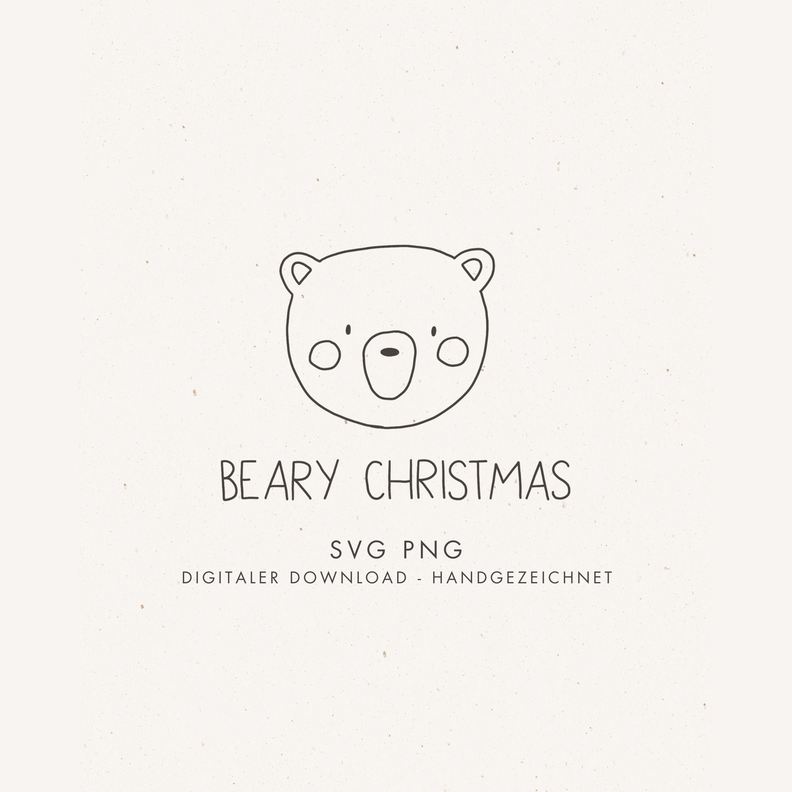 Plotter- und Laserdatei "BEARY CHRISTMAS" image number 1