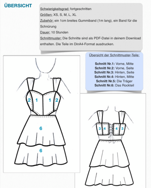Kleid #Pamela Nähanleitung und Schnittmuster (XS-XL) image number 8