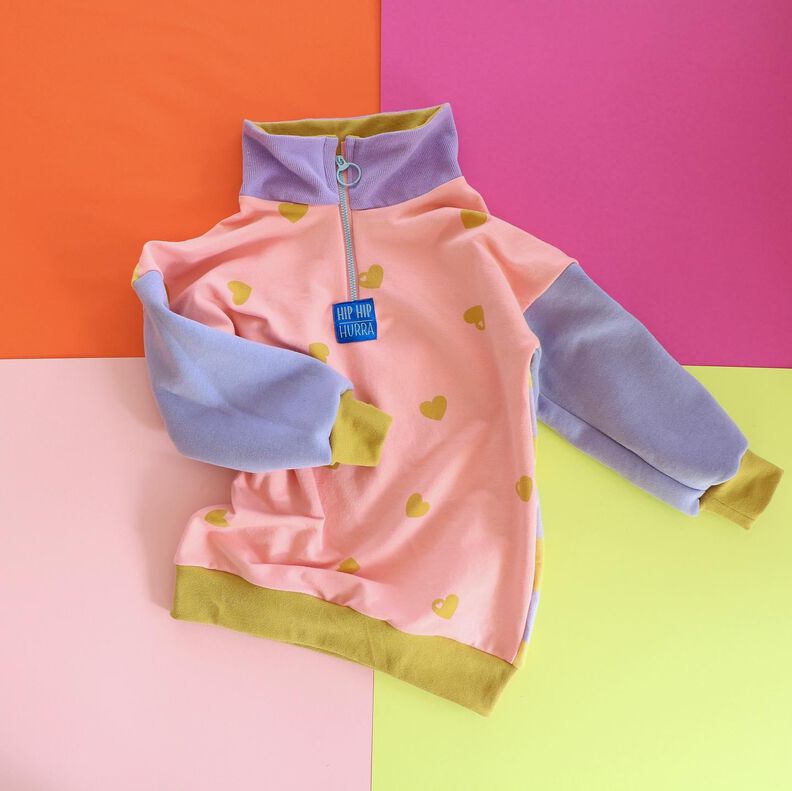 Kinder Sweater mit Zipper und Kragen BUKA ♥ Gr. 92-164 image number 8