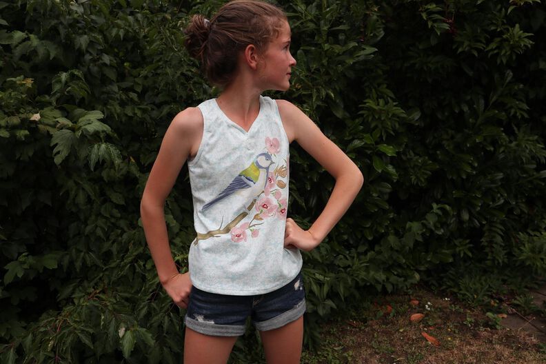 Träger Top oder Sommer Kleid KETIKA ♥ Gr. XS-XXL image number 9