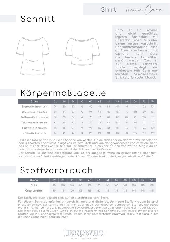 Shirt Damen - Schnittmuster Gr. 32-54 - meine CARA #61 image number 4