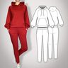 Hoodie und Hose Chloe | Loungewear | mit Nähanleitung thumbnail number 1