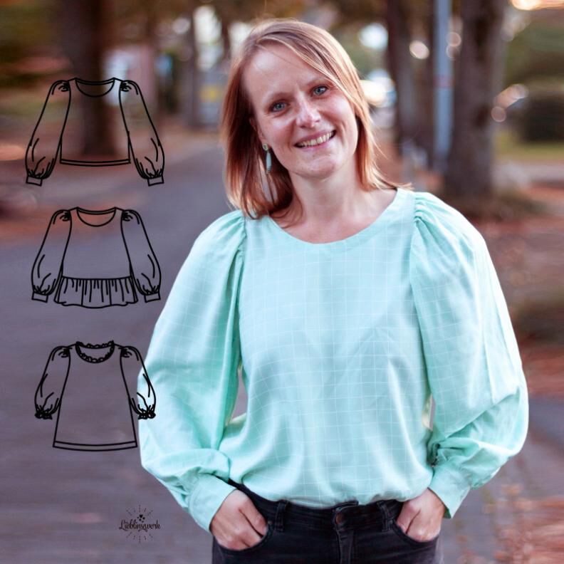 Regine - Bluse mit Puffärmeln image number 1