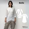 Bluse Belle Gr. 34-46 Schnittmuster - Longbluse thumbnail number 1