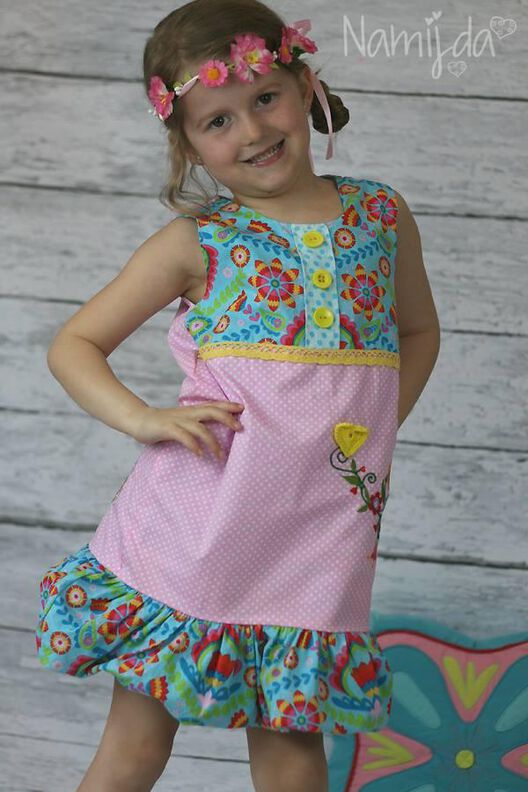 Ballonkleid Kinder Schnittmuster Gr. 74-146 - deine NEELA #6 image number 7