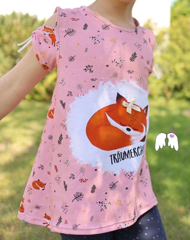 Sommershirt ALLEGRA Gr. 110-164 cut out Schleife image number 3