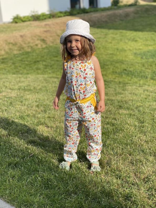 Multi Puzzle Schnitt Jumpsuit LAHELA Mini Gr 74-164 image number 3