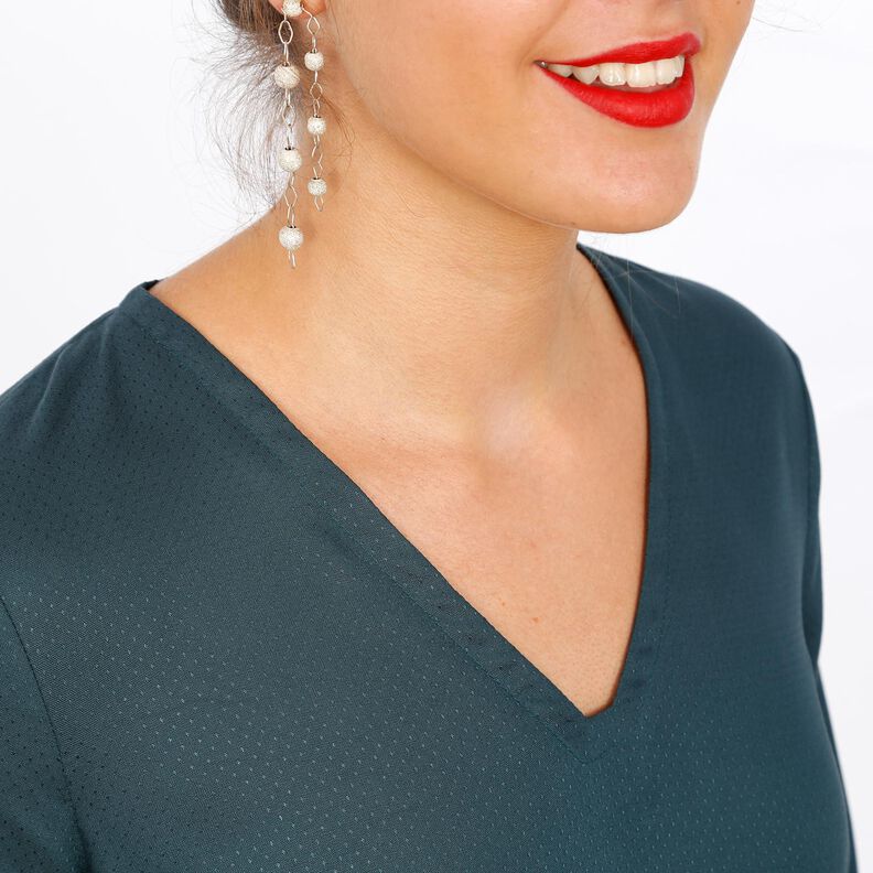 FRAU MARY - Kleid mit V-Ausschnitt XS-XXL image number 3