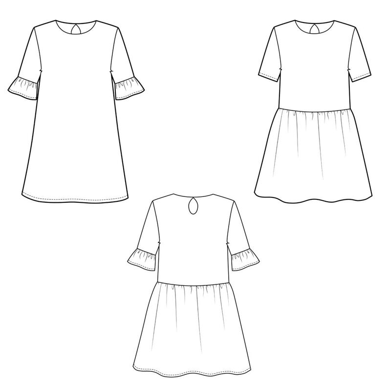 Kinder Kleid Stufenkleid viele Optionen CANTIK ♥ Gr. 110-164 image number 5