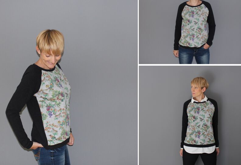 Sweatshirt Loni * Raglan-Pullover * XS – XL * A4, A0, Beamer image number 4
