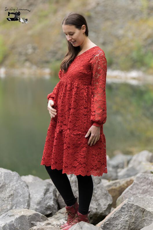 *Ladies Partydress Webware* Stufenkleid Gr. 32 bis 56 Boho image number 7