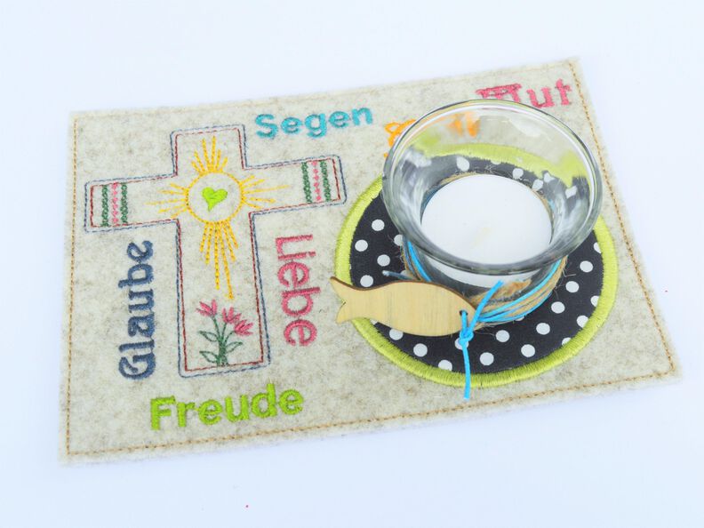 Stickdatei Konfirmation Kommunion Firmung Taufe ITH  image number 3