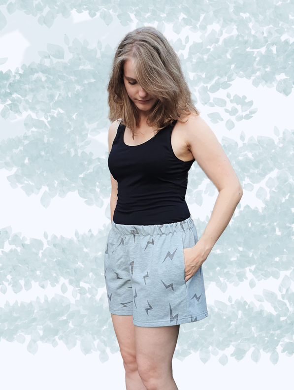 Lockere Damen Shorts „Alex“ mit Gummizug Gr. 34-50, A4+A0 image number 3