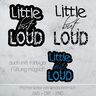 Plotterdatei - little but loud - SVG, DXF, PNG thumbnail number 2