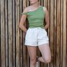 Asymmetrisches One-Shoulder Top mit Drehung - JULE thumbnail number 10