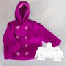 E-Book Jacke „Genf" Gr. 86-164 *A4 und A0 Datei* thumbnail number 1