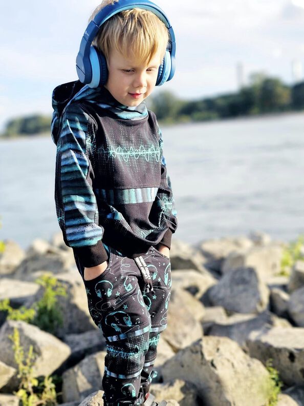 El Comodo Hoodie-Sweatjacke-Hose Kinder unisex Gr. 80 - 158 image number 3
