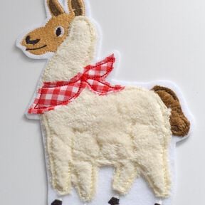 Lama Axel Stickdatei f&uuml;r 13 x 18cm Rahmen