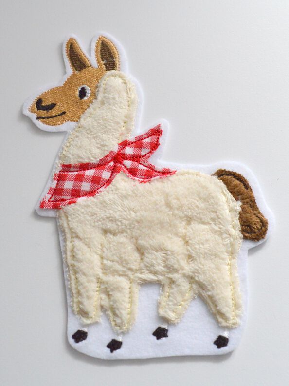Lama Axel Stickdatei für 13 x 18cm Rahmen image number 2