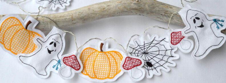 ITH Stickdatei Lichterkette Cover Halloween image number 5