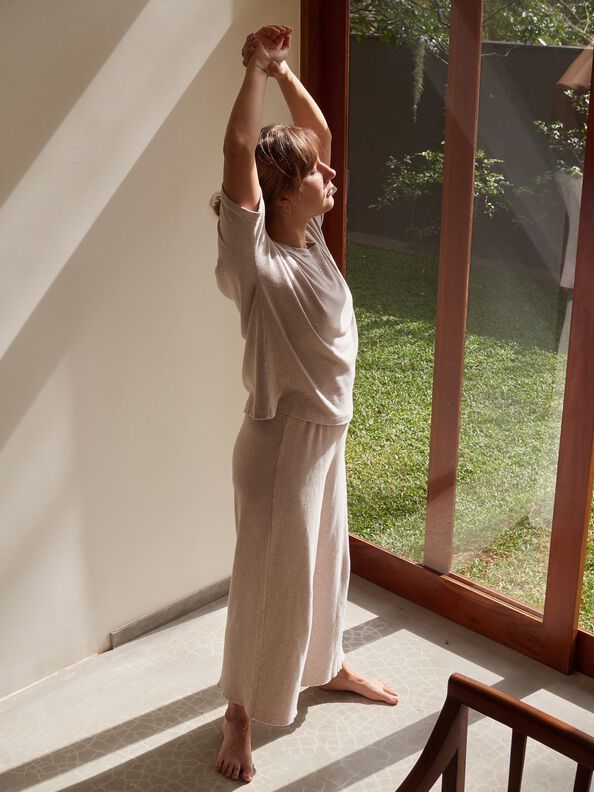 Clay Culotte / Jersey Hose / Yoga Hose image number 9