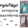 Engelinchen Plotterdatei + Applikationsvorlage Engelsfluegel Flügel thumbnail number 1