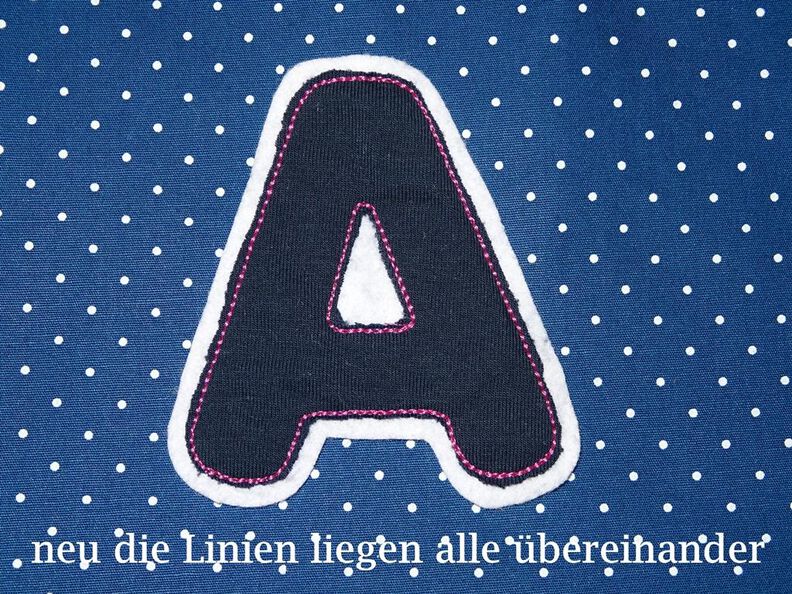 5cm Doodle Buchstaben und Zahlen Stickdatei Alphabet Zahl image number 9