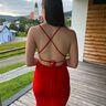 LACE UP DRESS rückenfrei Jerseykleid Schnittmuster Gr. 30-62 thumbnail number 9