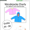 Charly – Babyjacke mit Kapuze oder Kragen Gr. 44-98, A4+A0 thumbnail number 9