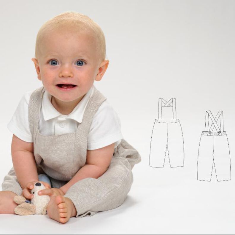 Schnittmuster Latzhose für Babys und Kinder MAX image number 1