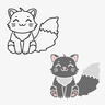 Plotterdatei Katze Weihnachten Mütze SVG PNG DXF thumbnail number 2