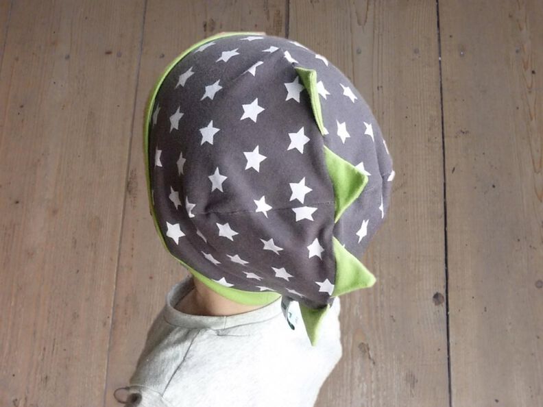 Drachenbeanie | Beanie mit Zacken | Gr. 41 – 60 cm image number 3