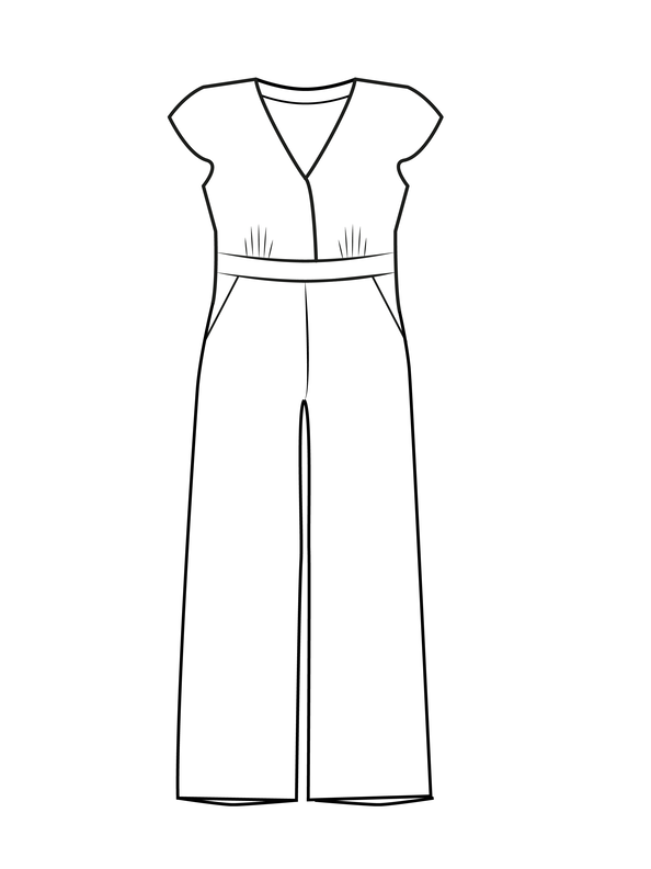 Petite KEVIA- Jumpsuit PDF-A4, A0 und BEAMER image number 2