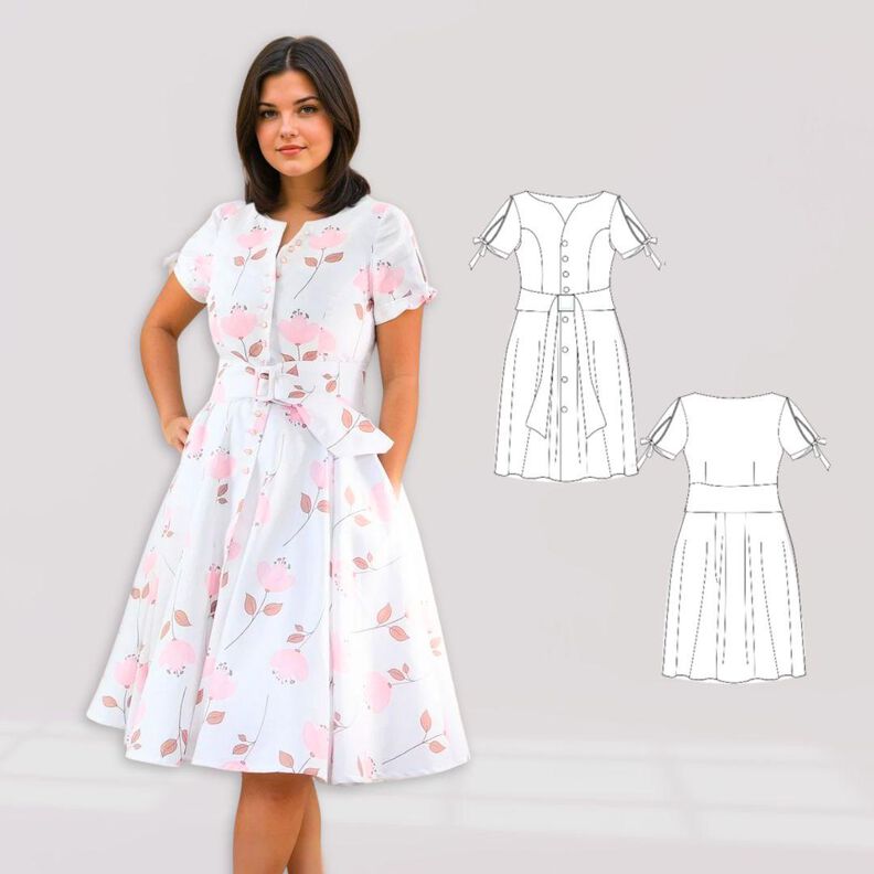 Kleid Monika Gr. 34-54 Schnittmuster image number 8