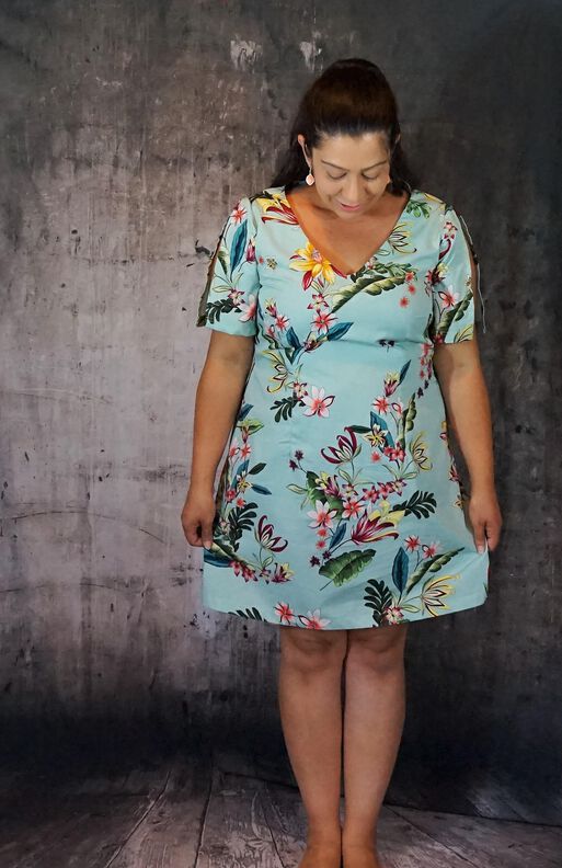 Kleid PETITE MASSIMA Gr. 34-48 PDF-Schnitt A4, A0, Anleitung image number 9