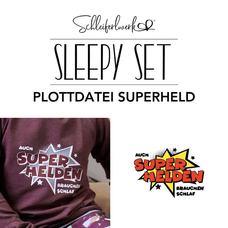 Sleepy Plotterdatei Superheld | Schleiferlwerk  image number 1