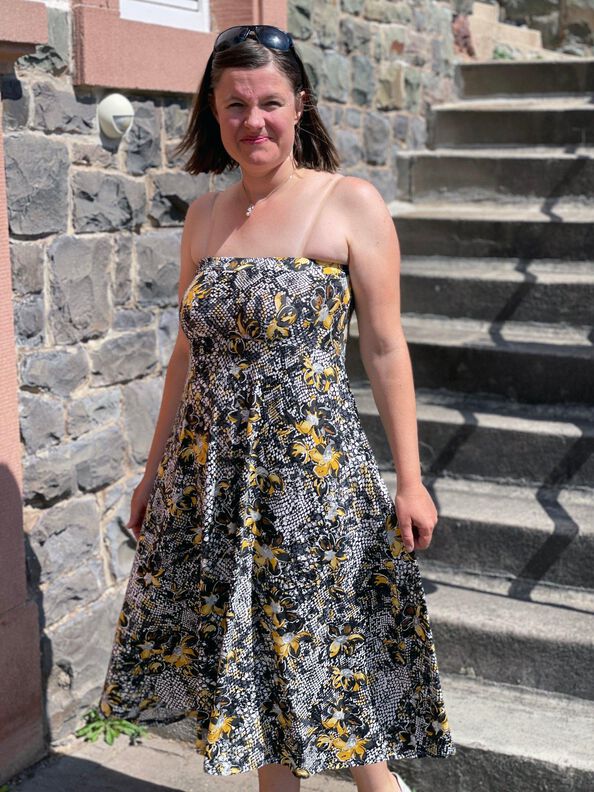 Bandeaukleid Bando 34 - 52 Damen FunkelRosa image number 8
