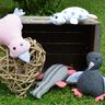 VIER KUSCHELTIERE ENTE PINGUIN KROKODIL thumbnail number 1