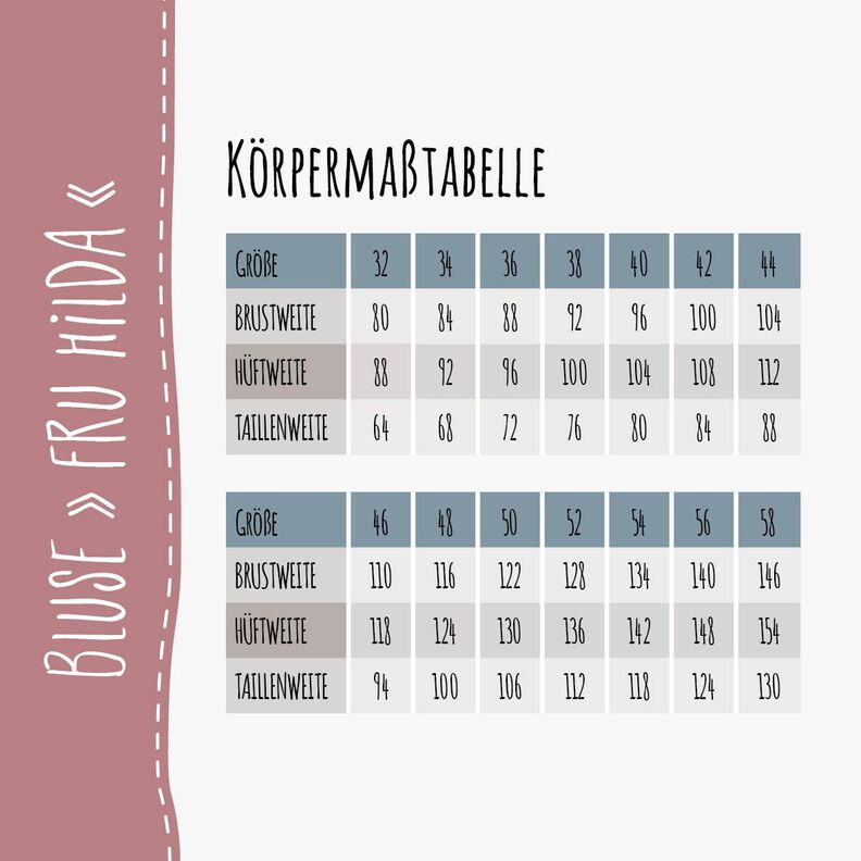 WESTE "YLVA" - N&auml;hanleitung und Schnittmuster image number 3