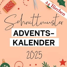 Schnittmuster Adventskalender 2025 Weihnachten Nähen